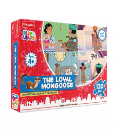Funskool Play & Learn-The Loyal Mongoose,Educational,120 Pieces,Puzzle,for 4 Year Old Kids and Above,Toy, Multicolor