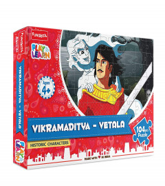 Funskool Play & Learn-Vikramaditya - Vetala,Educational,104 Pieces,Puzzle,for 4 Year Old Kids and Above,Toy
