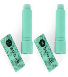SUGAR Cosmetics - Tipsy Lips - Moisturizing Balm - 01 Mojito - 4.5 gms - Lip Moisturizer for Dry and Chapped Lips, Enriched with Shea Butter and Jojoba Oil (pack of 2)