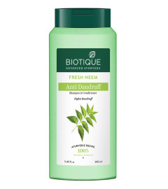 Biotique FRESH Neem Anti Dandruff Shampoo and Conditioner, 340ml