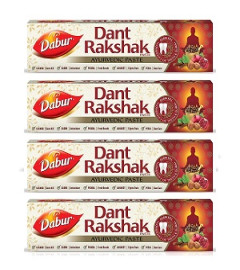 Dabur Dant Rakshak Ayurvedic Toothpaste - 175g (pack of 4) free shipping