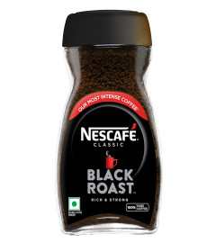 NESCAFE Classic Black Roast Instant Coffee, Rich & Dark 200g Dawn Jar100% Pure Soluble Coffee Powder