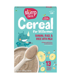 Slurrp Farm Cereal, Instant Healthy Food,Made With Multigrain Millets And Dates Powder, 200 G X 2 Pack