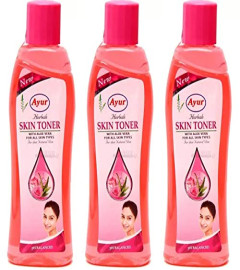 Ayur Herbal Skin Toner With Aloe Vera 100 ML(Pack of 3) (Free Shipping Worldwide)