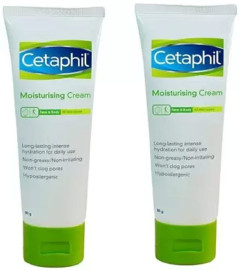 Cetaphil Moisturising Cream for Face & Body (All Skin Type) (80 gm x 2 pack ) free shipping