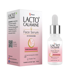 Lacto Calamine 10% Niacinamide face serum| for minimising pores| Suitable for all skin types| No Parabens, No Sulphates| Dermatologically Tested| - 30 ml x Pack of 2