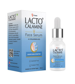 Lacto Calamine 2% Hyaluronic acid with Penta-Ceramide complex |Daily Face Serum, Intense Hydration For Plump & Bouncy Skin| Unisex | Suitable for all skin types |No Parabens, No Sulphates - 30 ml x Pack of 2