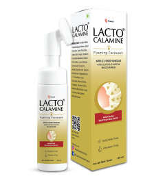 Lacto Calamine Apple Cider Vinegar Foaming Face wash|Maintains skin pH balance for healthy skin|Bright & glowing skin| With Built-in foaming Brush|150ml x Pack of 2