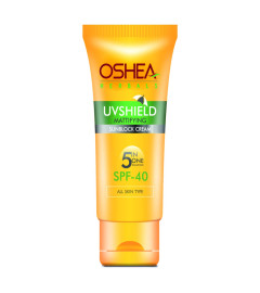 Oshea Uvshield Mattifying Sun Block Cream Spf 40, 60 G (Yellow) (pack of 2)