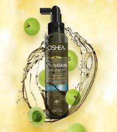 Oshea Herbals Phytogain Hair Growth Vitalizer, Prevents Hair Fall, Boost Hair Growth, Paraben & Silicone Free, 110ml