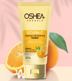 Oshea Unisex Herbals Vitamin C Brightening & Skin Illuminating Face Wash, 150g (pack of 2)