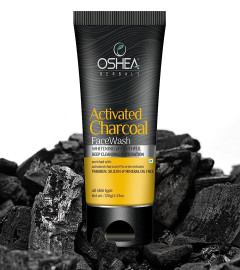 Oshea Herbals Activated Charcoal Face Wash | All Skin Types| 120 gm (pack of 2)