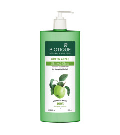 Biotique Green Apple Shine & Gloss Shampoo & Conditioner For Glossy Healthy Hair, 650 ml | free shipping