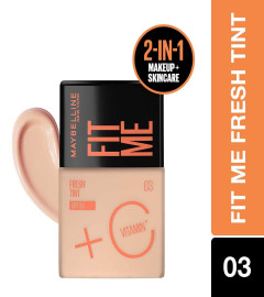 Maybelline New York Foundation, Lightweight Skin Tint Shade 03 , 30 ml (pack of 2 )