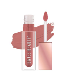Swiss Beauty Hold Me Matte Liquid Lipstick | 12 Hours Stay | Non-Transfer Lipstick | Matte Lipstick | Liquid Lipstick | Water-Resistant Lipstick | Shade - Cute Nude
