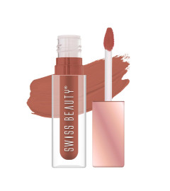 Swiss Beauty Hold Me Matte Liquid Lipstick | 12 Hours Stay | Non-Transfer Lipstick | Matte Lipstick | Liquid Lipstick | Water-Resistant Lipstick | Shade - Hold Me Bare