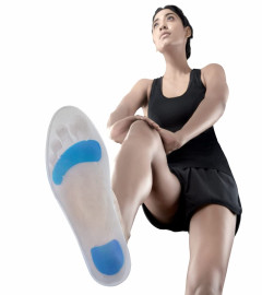 Vissco Foot Support Silicone Insoles Used for Foot Walking, Sports Running, Jogging, - Small