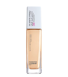 Maybelline New York Super Stay 24H Full Coverage Liquid Natural Foundation, Classic Ivory 120