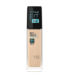 Maybelline New York Liquid Foundation, Matte Finish, With SPF, Absorbs Oil, Fit Me Matte + Poreless,