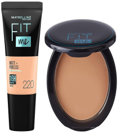 Maybelline New York Liquid Foundation Natural Beige & Maybelline New York Compact Powder