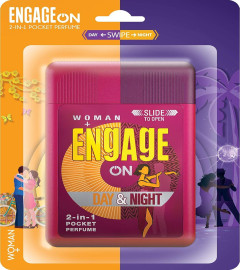 Engage On 2-In-1 Pocket Perfume Woman Day & Night, Skin Friendly