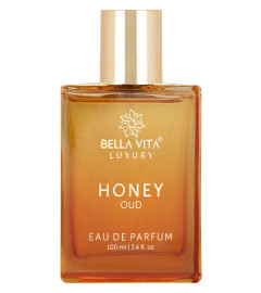Bella Vita Luxury Honey Oud Eau De Parfum Unisex Perfume for Men & Women with Patchouli, Vanilla, Bergamot | Floral, Spicy EDP Fragrance Scent