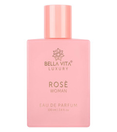 Bella Vita Luxury Rose Woman Eau De Parfum Perfume for Women with Black Currant, Vanilla, Jasmine|Floral & Sweet EDP Long Lasting Fragrance Scent