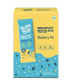 Yogabar Breakfast Protein Blueberry Bars - 300gm, 50 g x 6 bars