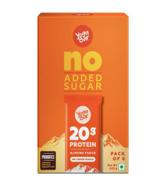 Yogabar 20 gram Protein Bar Almond Fudge - 6 x 70 g