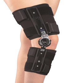 TYNOR R.O.M. Knee Brace 18"/46cm, Black, Universal Size. Free Shipping