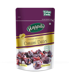 Happilo Premium International Omani Dates 680g Value Pack | Khajoor or Khajur Dry Fruit | Healthy & Nutritious Snack | Rich in Protein & Vitamins | Natural Sweetner . Free Shipping