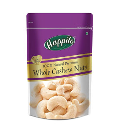 Happilo 100% Natural Premium Whole Cashews, 200 g | Healthy & Nutritious Snack | Rich in Protein & Vitamins | Natural Sweetner . (Free Shipping)