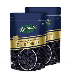Happilo Premium Afghani Seedless Black Raisins, 250g (Pack of 2) . (Free Shipping)