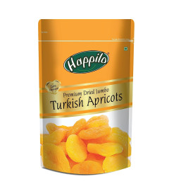 Happilo Dried Premium Turkish Apricots 200 g | Vegan, Sun Dried Apricots | Gluten Free & Sodium Free | Add in your Healthy Recipes . (Free Shipping)