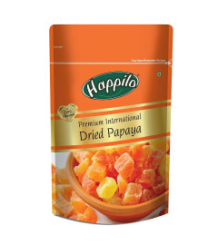 Happilo Premium International Dried Papaya 200g | Sweet & Tasty Dehydrated Tropical Dry Fruit Snacks | Healthy snack | Dietary Fiber and Natural Antioxidants | Premium Dried Fruits . (Free Shipping)