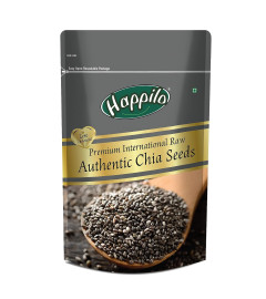 Happilo Premium Authentic Chia Seeds 250g, Diet Food for Weight Management, Rich in Fiber and Omega 3, Healthy Breakfast Snack . (Free Shipping)