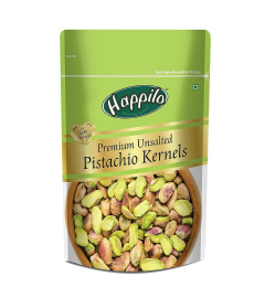 Happilo Premium Unsalted Pistachio Kernels 150g | Super Crunchy & Delicious | No Gluten | No GMO . (Free Shipping)
