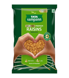 Tata Sampann Pure Raisins Seedless | Premium Kishmish | Source of Potassium | Premium Dry Fruits . (Free Shipping)