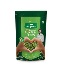 Tata Sampann Premium Pumpkin Seeds | Rich in Protein, Dietary Fibre, Magnesium & Phosphorus | Raw & Unroasted Pumpkin Seeds | Source of Iron & Zinc| Handpicked Seeds | Resealable Pack | 200g . (Free Shipping)