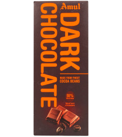 Amul 55% Cocoa Dark Chocolate Bar, 150g - Pack of 4. (Free Shipping)