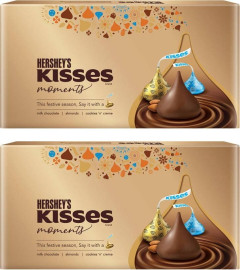HERSHEY'S Kisses Moments Caramels Chocolate Gift Pack  (2 x 129g ) .(Free Shipping)