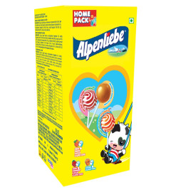 Alpenliebe Pop Assorted Lollipop (Orange, Strawberry & Caramel Flavour)- 384g Pack (48 Pieces) .(Free Shipping)