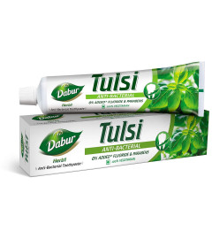Dabur Herb'l Tulsi Anti Bacterial Toothpaste - 200 g | pack of 2 | free shipping