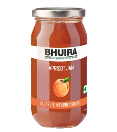 Bhuira|All Natural Jam Apricot|No Added Sugar|No Added preservatives |No Artifical Color Added(Free Shipping)