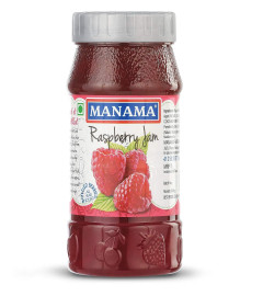 Manama Raspberry Jam | Real Fruit Ingredients | Actual Raspberry Fruit Pieces | 500GMS Bottle ( Free Shipping )
