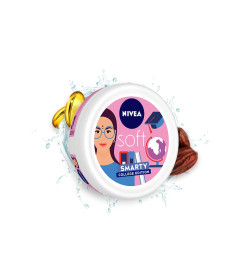 Nivea Soft Smarty College Edition Moisturizer For Face, Hand & Body, Non Sticky Cream, 300 ml ( Free Shipping )