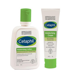 Cetaphil Moisturising Lotion 100ml and Moisturising Cream 80g Combo ( Free Shipping )