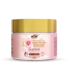 WOW Skin Science Super Light Rose Aloe Gel Moisturizer | Instant Hydration | Non-Sticky & Oil-Free | Quick Absorbing Face Gel Moisturizer for Men and Women | Suitable for all Skin Types | 50 ml ( Free Shipping )