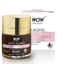 WOW Anti Aging Night Cream - No Minerals And No Parabens - Infused with Matrixly 3000 Peptide, Hyaluronic Acid & Vitamin C - 50ml ( Free Shipping )