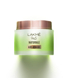 Lakme 9 to 5 Naturale Aloe Aqua Hydrating Face Gel 50 g, with 100% Natural Aloe Vera, Lightweight Cooling Moisturizer - Moisturizes & Brightens Skin ( Free Shipping )
